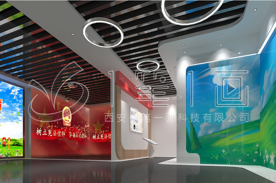 沉浸式普法文化教育展廳設(shè)計平面圖